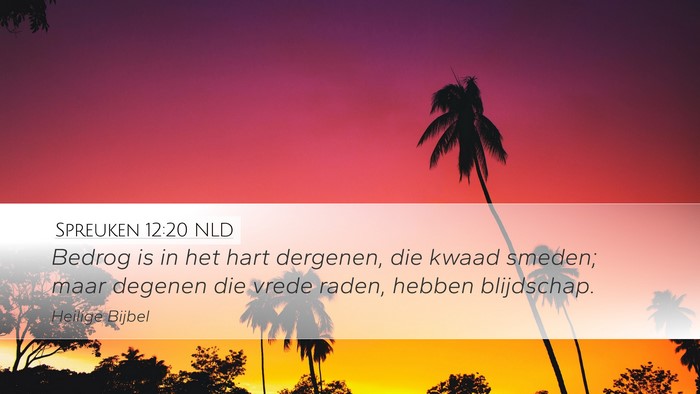 Spreuken 12:20 NLD Bible Verse Image