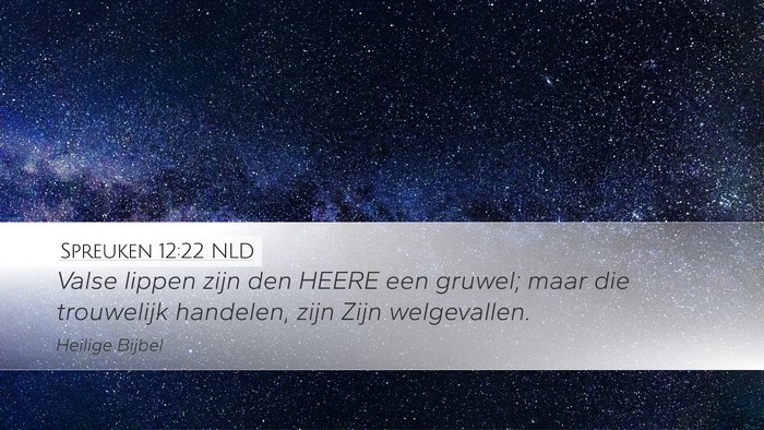 Spreuken 12:22 NLD Bible Verse Image