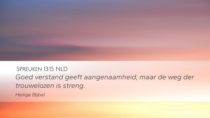 Spreuken 13:15 NLD Bible Verse Image