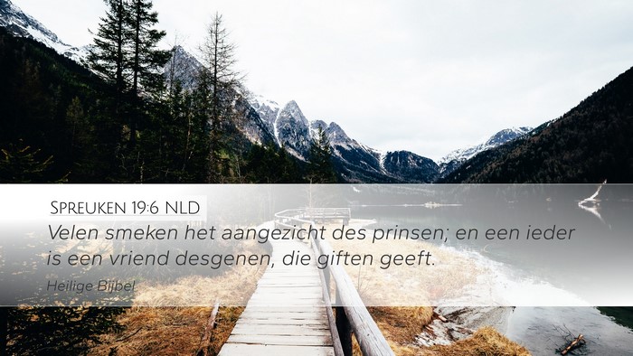 Spreuken 19:6 NLD Bible Verse Image