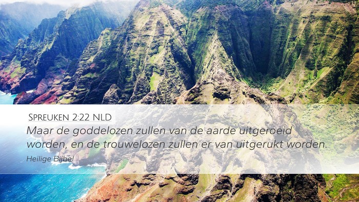Spreuken 2:22 NLD Bible Verse Image
