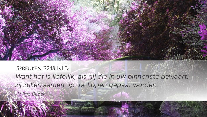 Spreuken 22:18 NLD Bible Verse Image