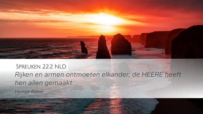 Spreuken 22:2 NLD Bible Verse Image