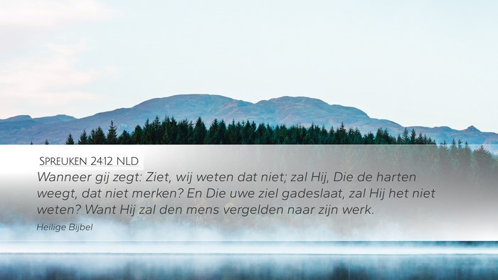 Spreuken 24:12 NLD Bible Verse Image