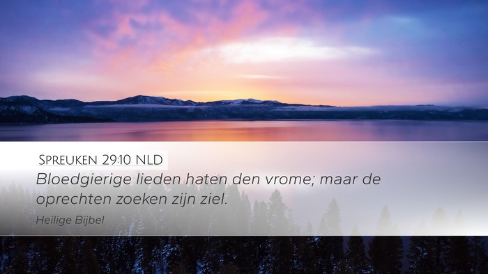 Spreuken 29:10 NLD Bible Verse Image