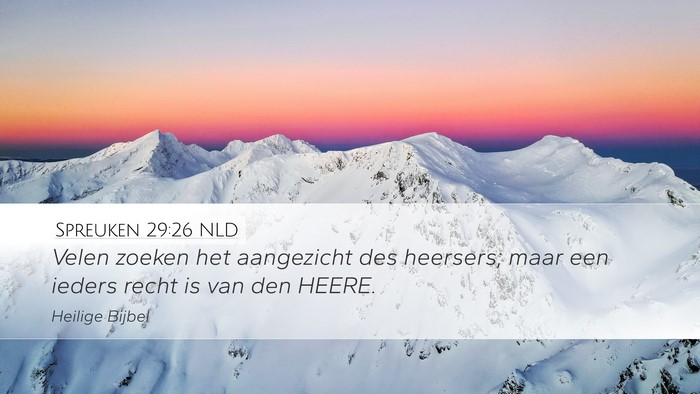 Spreuken 29:26 NLD Bible Verse Image