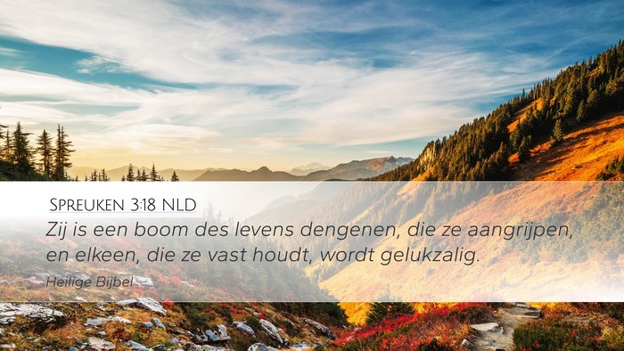 Spreuken 3:18 NLD Bible Verse Image