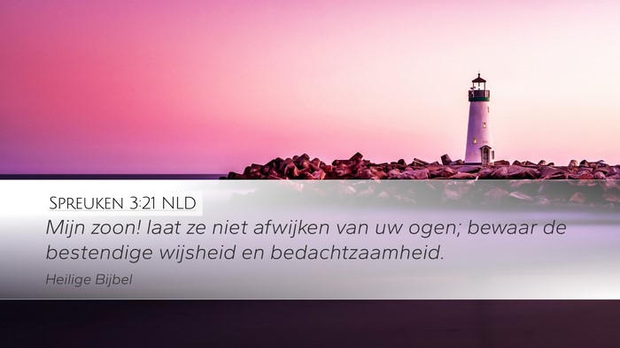 Spreuken 3:21 NLD Bible Verse Image
