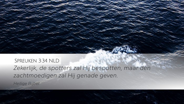 Spreuken 3:34 NLD Bible Verse Image