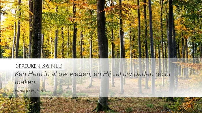 Spreuken 3:6 NLD Bible Verse Image