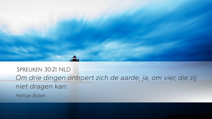 Spreuken 30:21 NLD Bible Verse Image