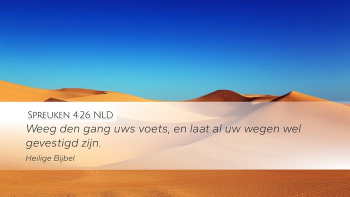 Spreuken 4:26 NLD Bible Verse Image