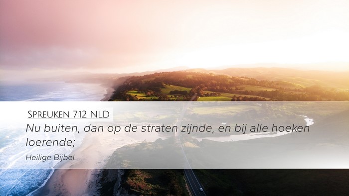 Spreuken 7:12 NLD Bible Verse Image