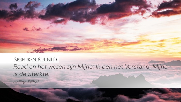 Spreuken 8:14 NLD Bible Verse Image