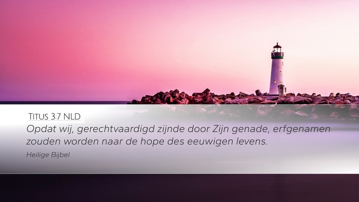 Titus 3:7 NLD Bible Verse Image