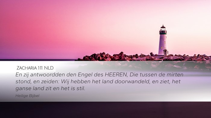 Zacharia 1:11 NLD Bible Verse Image