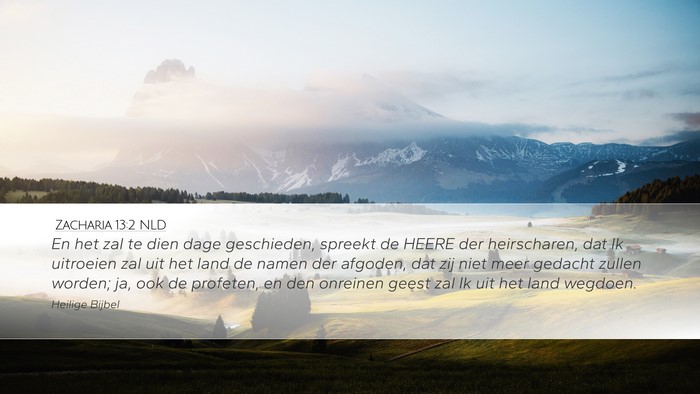 Zacharia 13:2 NLD Bible Verse Image
