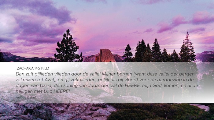 Zacharia 14:5 NLD Bible Verse Image