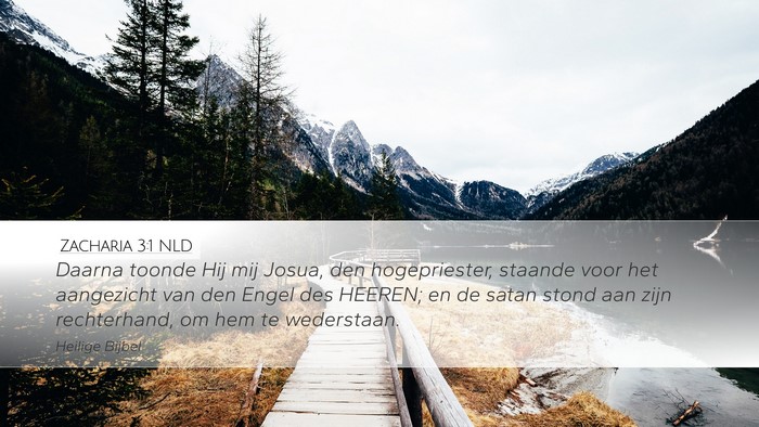 Zacharia 3:1 NLD Bible Verse Image