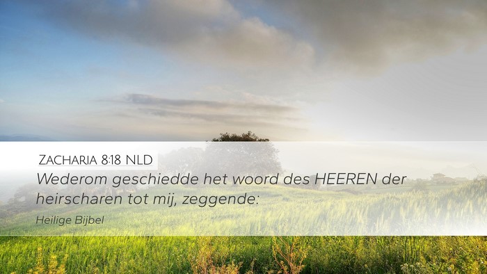 Zacharia 8:18 NLD Bible Verse Image