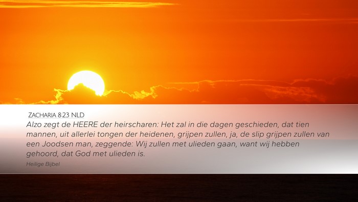 Zacharia 8:23 NLD Bible Verse Image