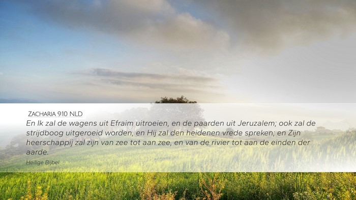 Zacharia 9:10 NLD Bible Verse Image
