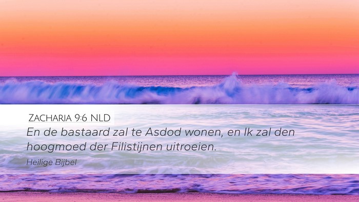 Zacharia 9:6 NLD Bible Verse Image