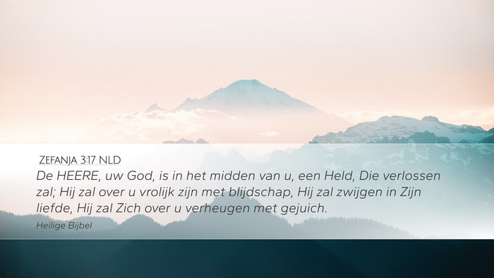 Zefanja 3:17 NLD Bible Verse Image