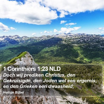 1 Corinthiërs 1:23 NLD Bible Verse Image