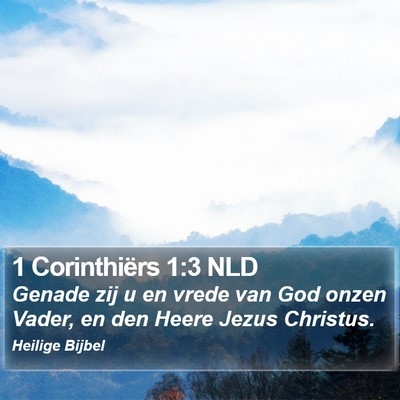 1 Corinthiërs 1:3 NLD Bible Verse Image