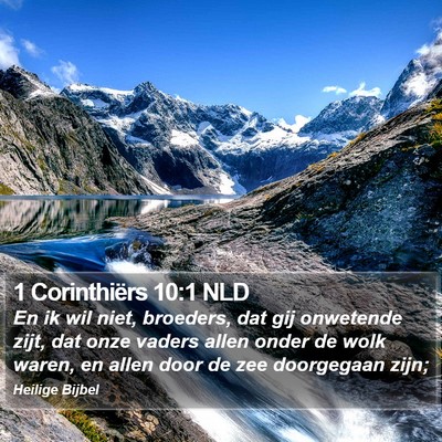 1 Corinthiërs 10:1 NLD Bible Verse Image