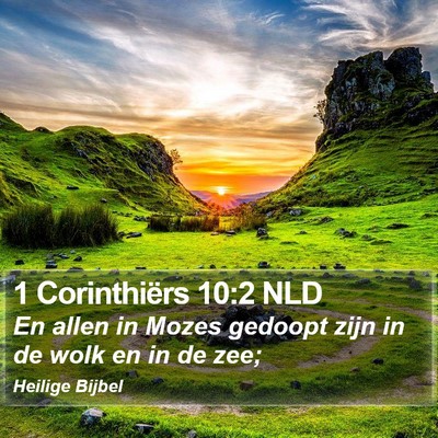 1 Corinthiërs 10:2 NLD Bible Verse Image