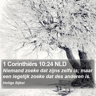1 Corinthiërs 10:24 NLD Bible Verse Image