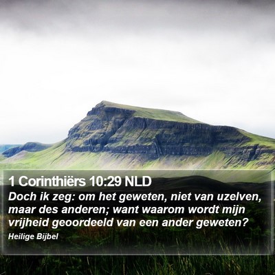 1 Corinthiërs 10:29 NLD Bible Verse Image
