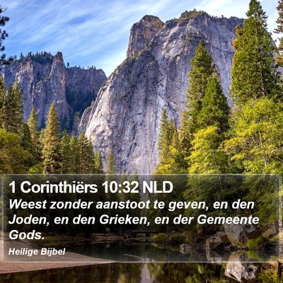 1 Corinthiërs 10:32 NLD Bible Verse Image