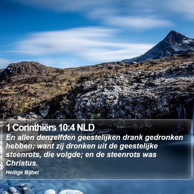 1 Corinthiërs 10:4 NLD Bible Verse Image
