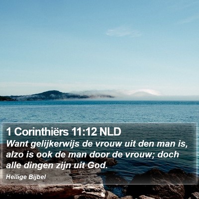 1 Corinthiërs 11:12 NLD Bible Verse Image