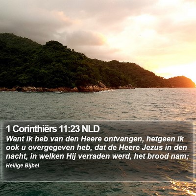 1 Corinthiërs 11:23 NLD Bible Verse Image