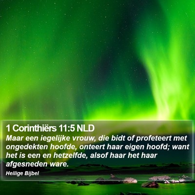 1 Corinthiërs 11:5 NLD Bible Verse Image
