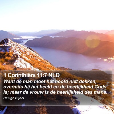 1 Corinthiërs 11:7 NLD Bible Verse Image