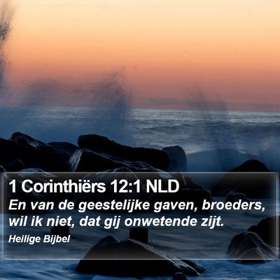 1 Corinthiërs 12:1 NLD Bible Verse Image