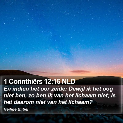 1 Corinthiërs 12:16 NLD Bible Verse Image