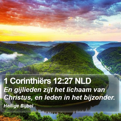 1 Corinthiërs 12:27 NLD Bible Verse Image