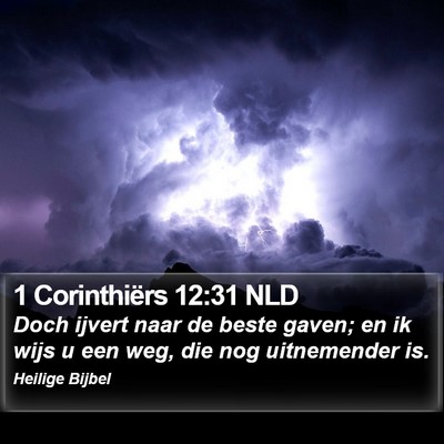 1 Corinthiërs 12:31 NLD Bible Verse Image