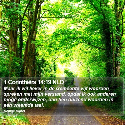 1 Corinthiërs 14:19 NLD Bible Verse Image