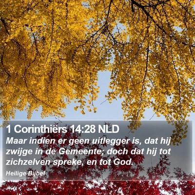1 Corinthiërs 14:28 NLD Bible Verse Image