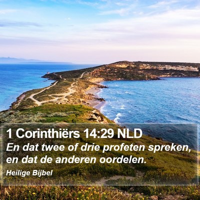 1 Corinthiërs 14:29 NLD Bible Verse Image