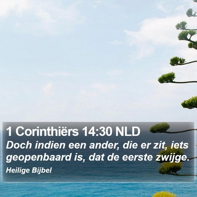 1 Corinthiërs 14:30 NLD Bible Verse Image