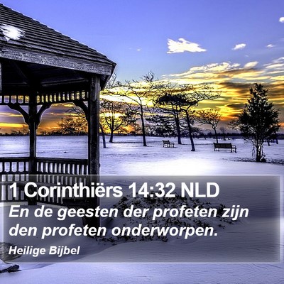 1 Corinthiërs 14:32 NLD Bible Verse Image