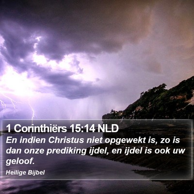 1 Corinthiërs 15:14 NLD Bible Verse Image